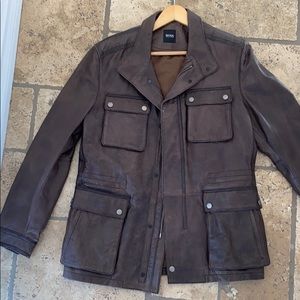 HUGO BOSS LEATHER JACKET